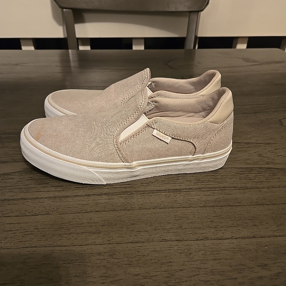 Vans Shoes - Vans Women's Slip-On Shoes - Beige